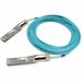 Approved Networks 400G QSFP-DD Active Optical Cable (AOC) - 65.62 ft Fiber Optic Network Cable for Network Device - First End: 1 x QSFP-DD Network - Second End: 1 x QSFP-DD Network - 425 Gbit/s - LSZH - Aqua