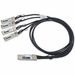 Approved Networks 40GBASE, QSFP+ To 4X SFP+ Passive Copper Cable Assembly - 8.20 ft QSFP+/SFP+ Network Cable for Network Device, Hub, Switch, Router, Server - First End: 1 x QSFP+ Network - Second End: 4 x SFP+ Network - 40 Gbit/s - 30 AWG