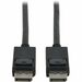 Tripp Lite by Eaton series DisplayPort 2.1 Cable with Latching Connectors (M/M), 8K 60 Hz, 40 Gbps, HDR, HBR3, MST, 4:4:4, HDCP 2.2, Black, 6 ft. (1.8 m) - 6 ft DisplayPort A/V Cable - First End: DisplayPort 2.1 Digital Audio/Video - Male - Second End: Di