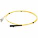 AddOn Fiber Optic Duplex Patch Network Cable - 9.84 ft Fiber Optic Network Cable for Network Device, Transceiver - First End: 2 x LC Network - Male - Second End: 2 x MT-RJ Network - Male - 10 Gbit/s - Patch Cable - Riser, OFNR - Yellow