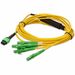 AddOn Fiber Optic Patch Network Cable - 6.56 ft Fiber Optic Network Cable for Network Device - First End: 1 x MPO Network - Female - Second End: 8 x ALC Network - Male - Patch Cable - Riser, OFNR - Yellow - 1
