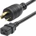 StarTech.com 6ft (1.8m) Heavy Duty Power Cord, Twist-Lock NEMA L6-20P to IEC 60320 C19, 20A 250V, 12AWG, UL Listed - 6ft Heavy Duty Power Cord with NEMA L6-20P to IEC C19 connectors; 250V at 20A; UL Listed; Color: Black; 100% Copper Wire; Fire Rating: VW-