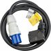 Panduit SmartZone Standard Power Cord - For PDU - 240 V AC / 32 A - Black - 10 ft Cord Length - IEC 60309 2P+E / Universal Connector - 1
