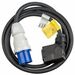 Panduit SmartZone Standard Power Cord - For PDU - 240 V AC / 20 A - Black - 10 ft Cord Length - IEC 60309 2P+E / Universal Connector - 1