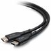 C2G 12ft (3.7m) USB-C Male to USB-C Male Cable (20V 5A) - USB 2.0 (480Mbps) - 12 ft USB-C Data Transfer Cable for Notebook, Smartphone, Tablet, USB Device - First End: 1 x USB 2.0 Type C - Male - Second End: 1 x USB 2.0 Type C - Male - 480 Mbit/s - VW-1