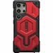Urban Armor Gear Monarch Series Galaxy S24 Ultra Case - For Samsung Galaxy S24 Ultra Smartphone - Hex Pattern - Crimson - Drop Resistant, Shock Absorbing, Shock Resistant, Impact Resistant, Scratch Resistant - Leather, Polycarbonate (PC) - Rugged