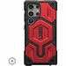 Urban Armor Gear Monarch Pro Magnetic Series Galaxy S24 Ultra Case - For Samsung Galaxy S24 Ultra Smartphone - Hex Pattern - Crimson - Drop Resistant, Shock Resistant, Impact Resistant, Shock Absorbing, Scratch Resistant - Thermoplastic Polyurethane (TPU)