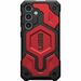 Urban Armor Gear Monarch Series Galaxy S24 Case - For Samsung Galaxy S24 Smartphone - Crimson - Shock Resistant, Drop Resistant, Impact Resistant, Scratch Resistant, Anti-slip - Top Grain Leather, Carbon Fiber, Polycarbonate (PC), Rubber - Wireless Chargi