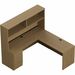 Offices To Go Newland | Supervisor "L" Shaped Suite - 72"W X 72"D - Box, File Drawer(s)Left/Right Side - Absolute Acajou Table Top - Leveling Glide, Square Leg, Reversible - For Office, Meeting, Training