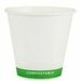 iECO 10 Oz Cup - 295.74 mL - White, Green - Polylactic Acid (PLA), Paper - 5/Carton - 100 / Pack