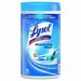 Lysol Disinfecting Wipes - For Multi Surface, Multipurpose - Ready-To-Use - Wipe - Spring Waterfall Scent - 8.50" (215.90 mm) Length x 4.25" (107.95 mm) Width - Anti-bacterial, Anti-static, Bleach-free, Pre-moistened, Disposable, Deodorize, Strong, Disinf