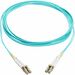 Eaton Tripp Lite Series 10Gb Duplex Multimode 50/125 OM3 OFNP Fiber Patch Cable (LC/LC) - Aqua, 3 m (9.8 ft.), TAA - 9.84 ft Fiber Optic Network Cable for Network Device, Vertical Cavity Surface Emitting Laser (VCSEL), LED, Switch, Patch Panel - First End