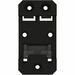 Panduit Opticom Mounting Adapter for Enclosure, DIN Rail - Black - Steel - 1