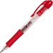 Integra Retractable 0.5mm Gel Pens - Fine Pen Point - 0.5 mm Pen Point Size - Retractable - Red - Red Barrel - Metal Tip - 12 / Box