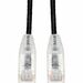 AddOn 6ft Black CAT 6 Slim PVC Ethernet Cable Snagless Clear-Claw RJ-45 M/M with Length Labels - 6 ft Category 6 Network Cable - First End: 1 x RJ-45 Network - Male - Second End: 1 x RJ-45 Network - Male - CM - 28 AWG - Black - 1 Piece