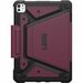Urban Armor Gear Metropolis SE Rugged Carrying Case (Folio) for 11" Apple iPad Pro 11 (2024) Tablet - Bordeaux - Impact Resistant, Drop Resistant, Dent Resistant, Shock Resistant, Disinfectant Resistant - Polyurethane Exterior Material - 10.2" Height x 7.