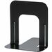 Merangue Metal Bookends, Non-Skid, 5" - 5" (127 mm) Height x 4.6" (116.84 mm) Width x 5.2" (132.08 mm) Depth - Non-skid, Scratch Resistant, Chip Resistant, Reinforced, Durable - Black - Metal, Steel - 6 Pair