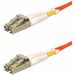 AddOn Fiber Optic Duplex Patch Network Cable - 39.37 ft Fiber Optic Network Cable for Transceiver, Network Device - First End: 2 x LC Network - Male - Second End: 2 x LC Network - Male - 10 Gbit/s - Patch Cable - OFNR, Riser - 50/125 µm - Orange - 1
