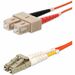 AddOn Fiber Optic Duplex Patch Network Cable - 29.53 ft Fiber Optic Network Cable for Transceiver, Network Device - First End: 2 x LC Network - Male - Second End: 2 x SC Network - Male - 10 Gbit/s - Patch Cable - OFNR, Riser - 50/125 µm - Orange - 1