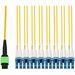 AddOn 3m MPO/APC to 4xLC Duplex (8xLC)/UPC Yellow OS2 OFNR (Riser-Rated) 8-Strand TAA SMF Fiber Fanout Cable - 9.84 ft Fiber Optic Network Cable for Network Device - First End: 2 x MPO-12 Network - Female - Second End: 4 x LC Network - Male - Fan-out Cabl