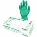 RONCO Earth Recycled PET Vinyl Examination Gloves - 3 mil (0.08 mm) Thickness x 9.45" (240 mm) Glove Length - Allergy Protection - Vinyl Coating - Large Size - For Right/Left Hand - Vinyl - Green - Lightweight, Comfortable, Latex-free, Non-sterile, Food S