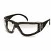 CeeTec Safety Glasses - Recommended for: Eye - One Size - Dust, Dirt, Debris, Impact, Ultraviolet, Airborne Particle, Fog, UVA, UVB Protection - Rubber, Polycarbonate, Foam - Translucent - Clear Lens - Black Frame - Wraparound Design, Rugged, Durable, Imp