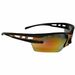 Mango Safety Glasses - Recommended for: Eye - Standard - Ultraviolet, Impact Protection - Polycarbonate, Rubber - Mirror - Orange Mirror Lens - Black, Orange Frame - Scratch Resistant, Lightweight, Wraparound Design, Durable, Rugged, Comfortable, Impact R