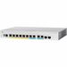 Cisco 350 CBS350-8FP-E-2G Ethernet Switch - 10 Ports - Manageable - Gigabit Ethernet - 1000Base-T, 1000Base-X - Refurbished - 3 Layer Supported - Modular - 2 SFP Slots - 17.07 W Power Consumption - 120 W PoE Budget - Optical Fiber, Twisted Pair - PoE Port