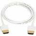 Eaton Tripp Lite Series Slim High-Speed HDMI Cable with Ethernet and Digital Video with Audio, UHD 4K 60 Hz (M/M), White, 3 ft. (0.9 m) - 3 ft HDMI A/V Cable for Audio/Video Device, Digital Signage Display, Home Theater System, PC, Notebook, Tablet, Gamin