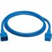 Eaton Tripp Lite Series Power Extension Cord, C20 to C19 - Heavy-Duty, 20A, 250V, 12 AWG, 6 ft. (1.8 m), Blue - For Server Chassis, Server, Router, Network Device, UPS, PDU, Network Switch - 12 Gauge - 250 V AC / 20 A - Blue - 6 ft Cord Length - IEC 60320
