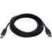 Black Box USB 2.0 Cable - Type-A to Type-B, Male/Male, Black - 15 ft USB-A/USB-B Data Transfer Cable for Hub, Printer, Scanner, Storage Device, Peripheral Device - First End: 1 x USB 2.0 Type A - Male - Second End: 1 x USB 2.0 Type B - Male - 480 Mbit/s -