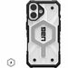 Urban Armor Gear Pathfinder Clear iPhone 16 Case - For Apple iPhone 16 Smartphone - Hex Pattern - Ice/Silver - Shock Absorbing, Drop Resistant, Impact Resistant, Shock Resistant, Impact Absorbing - Thermoplastic Polyurethane (TPU) - 6.1" Maximum Screen Si