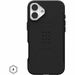 Urban Armor Gear Civilian iPhone 16 Plus Case - For Apple iPhone 16 Plus Smartphone - Black - Drop Resistant, Wear Resistant, Scratch Resistant, Impact Resistant, Anti-slip, Shock Resistant - 6.7" Maximum Screen Size Supported - Wireless Charging Compatib