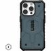 Urban Armor Gear Pathfinder iPhone 16 Pro Case - For Apple iPhone 16 Pro Smartphone - Hex Pattern - Cloud Blue - Impact Resistant, Drop Resistant, Shock Resistant, Impact Absorbing - Thermoplastic Polyurethane (TPU) - Wireless Charging Compatible - Rugged