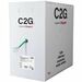 C2G Cat.6 UTP Network Cable - 1000 ft Category 6 Network Cable for Network Device - CMR, Riser - 23 AWG - Green - TAA Compliant