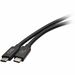 C2G 3.3ft (1m) USB 4.0 USB-C to C (48V 5A) 240W Charging Cable - Black - 3.28 ft USB-C Video/Data Transfer Cable for Gaming Notebook, Workstation, Hub, Docking Station, Notebook - First End: 1 x USB4 Type C - Male - Second End: 1 x USB4 Type C - Male - 40