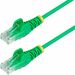 StarTech.com 10ft Green Slim CAT6 Ethernet Cable, Slim Snagless RJ45, UTP, LSZH, 28AWG Bare Copper, Slim Network Patch Cord, Fluke Tested - Slim UTP Cat6 Cable supports 1Gbps and 90W PoE; Ideal for crowded installations; 36% slimmer for improved airflow; 