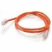 Quiktron Q-Series Patch Cords, CAT5E, Non-Booted, Orange, 14 FT - 14 ft Category 5e Network Cable for Network Device - First End: 1 x RJ-45 Network - Male - Second End: 1 x RJ-45 Network - Male - Patch Cable - Gold Plated Connector - CM - 24 AWG - Orange