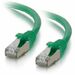 Quiktron Q-Series Patch Cords, CAT6A Shielded, Booted, Green, 1 FT - 1 ft Category 6a Network Cable for Network Device - First End: 1 x RJ-45 Network - Male - Second End: 1 x RJ-45 Network - Male - Patch Cable - Shielding - Gold Plated Connector - 24 AWG 