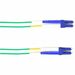 Black Box Fiber Optic Patch Duplex Network Cable - 12 ft Fiber Optic Network Cable for Network Device - First End: 2 x LC Network - Second End: 2 x LC Network - Patch Cable - Plenum - 9/125 µm - Green