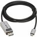 Eaton Tripp Lite Series USB-C to DisplayPort Active Adapter Cable (M/M) - 8K 60 Hz, 4K 144 Hz, HDR, 4:4:4, HDCP 2.3, Black, 6 ft. (1.8 m) - 6 ft DisplayPort/USB-C A/V Cable for Audio/Video Device, Monitor, MacBook Pro, Notebook, Tablet, Smartphone, Displa