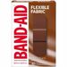 Band-Aid Medium Brown Skin Tone Flexible Bandages, Assorted Sizes, Box of 30 - Assorted Sizes - Brown - Fabric - 30 / Box