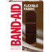 Band-Aid Dark Brown Skin Tone Flexible Bandages, Assorted Sizes, Box of 30 - Assorted Sizes - Fabric - 30 / Box