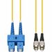 AddOn 50m SC to FC Yellow OS2 Duplex OFNR (Riser-Rated) SMF Fiber Patch Cable - 164.04 ft Fiber Optic Network Cable for Network Device - First End: 2 x SC Network - Male - Second End: 2 x FC Network - Male - Patch Cable - Riser, OFNR - Yellow - 1 Piece