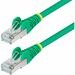 StarTech.com 5ft Green CAT6a Ethernet Cable, Snagless RJ45, 10G, 100W PoE, S/FTP, LSZH, 27AWG Bare Copper, 500MHz, Shielded Network Cord - Snagless S/FTP Cat6a cable supports 10Gbps and 500MHz; Ideal for 10GBASE-T networks/switches; Low Near-End Crosstalk