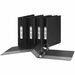 Offix Round Ring Binder - 1/2" - Black - 1/2" (12.70 mm) Binder Capacity - Letter - 8 1/2" (215.90 mm) x 11" (279.40 mm) Sheet Size - Fastener: Round Ring - Pocket: 2, Internal - Polypropylene - Black - Recycled - PVC-free - 1 Each