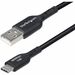 StarTech.com 6ft (1.8m) USB-A to USB-C Charging Cable, Charge & Sync, 3A, USB 2.0, TPE Jacket - Black USB Charging Cord - USB-A to USB-C Charging Cable supports 15W/3A Fast Charge and 480Mbps; Connect to a USB-A charger/power bank/hub; Works w/portable US