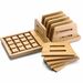 Officemate Desktop File Sorter - 9 Compartment(s) - 3.2" (81.28 mm) Height x 14" (355.60 mm) Width x 6.8" (172.72 mm) Depth - Adjustable - Natural Wood Grain - Bamboo - 1 / Each