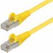 StarTech.com 6ft Yellow CAT6a Ethernet Cable, Snagless RJ45, 10G, 100W PoE, S/FTP, LSZH, 27AWG Bare Copper, 500MHz, Shielded Network Cord - Snagless S/FTP Cat6a cable supports 10Gbps and 500MHz; Ideal for 10GBASE-T networks/switches; Low Near-End Crosstal