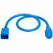 Eaton Tripp Lite Series Power Cord, C20 to C21 - Heavy-Duty, 20A, 250V, 12 AWG, 2 ft. (0.6 m), Blue - For Network Switch, PDU, UPS, Switch, Server, Network Device, Rack, Blade Server, Router - 12 Gauge - 250 V AC / 20 A - Blue - 2 ft Cord Length - IEC 603